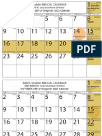 Bantu Calendar 2022-2023