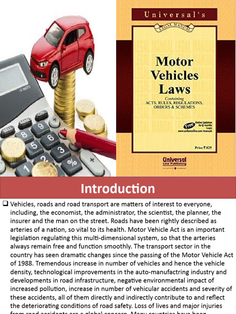 Motor Vehicle Laws PDF Insurance Traffic Collision