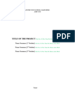 ASEF Research Paper Format Template