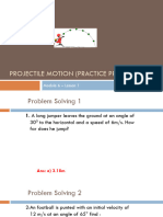 Projectile Motion (Practice Problems)