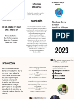 Folleto Informativo Autismo Juvenil Azul