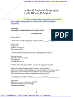 Test Bank For World Regional Geography 6th Edition Lydia Mihelic Pulsipher Download