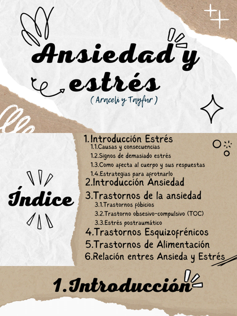 Estrés Y Ansiedad Pdf Ansiedad Estrés Biología