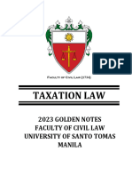 Taxation Law Golden Notes