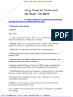 Understanding Financial Statements 11th Edition Fraser Test Bank