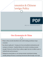 Geo Economics & Chinese Foreign Policy