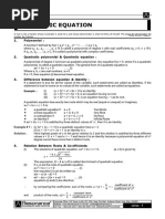 Quadratic Equation