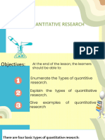 Types of Quantitative Research