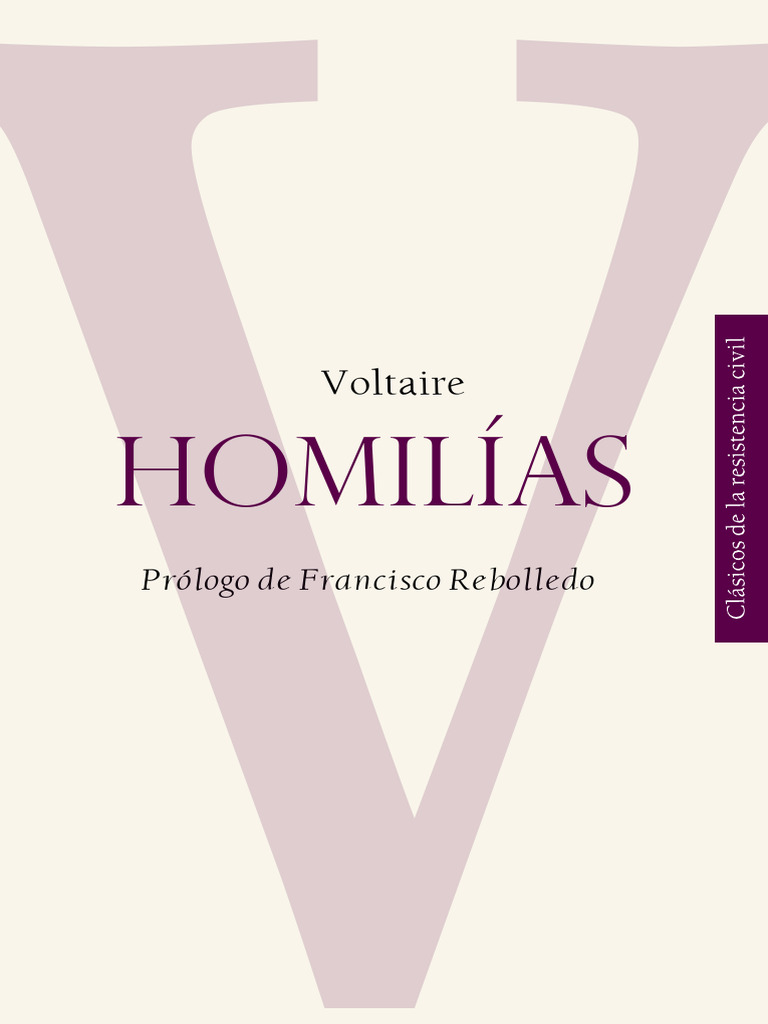 Voltaire Homilías PDF Voltaire Sincero