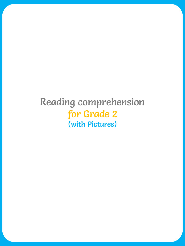 Grade 2 Reading Comprehension Passages | PDF