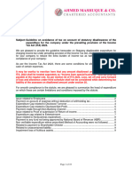 Guideline On Avoidance of Expenditure Tax With Effect of Finance Act 2023