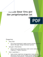 Konsep Dasar Ilmu Gizi Dan Pengelompokan Zat Gizi