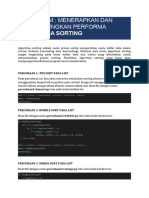 MODUL P03.1 - Implementasi Dan Membandingkan Algoritma Sorting