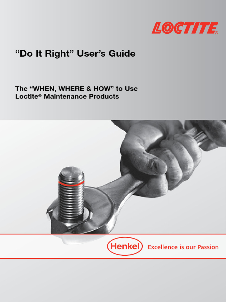 Loctite User Guide PDF Screw Adhesive