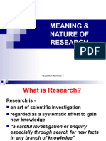 2-3 Meaning & Nature of Research