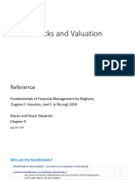 Stock Valuation and Cost of Capital