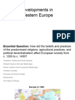 Developments in Western Europe Supplemental