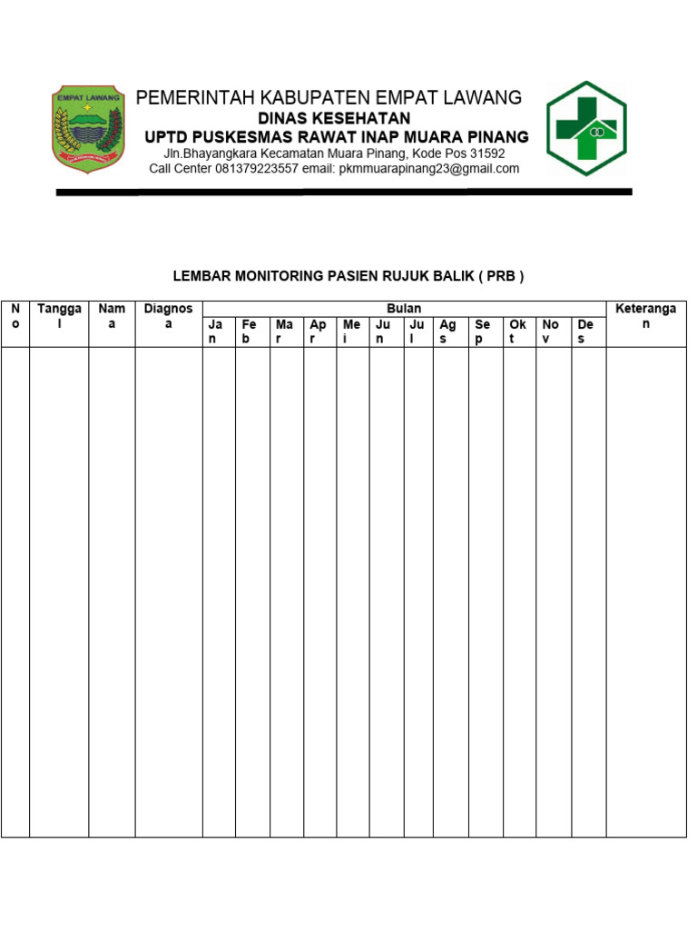 Monitoring Pasien Rujuk Balik PRB | PDF