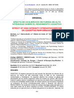 Efectos Del Entrenamietnto de Alta Intensidad Sobre El Rendimiento Cognitivo