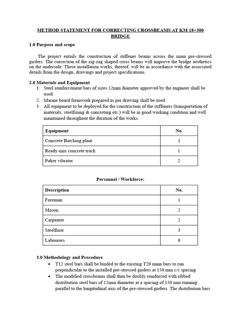Bridge Crossbeam Correction Guide | PDF | Beam (Structure) | Concrete