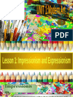 Modern Arts Lesson 1 Impressionism and Expressionism