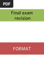 EXERCISE REVISION Student Version