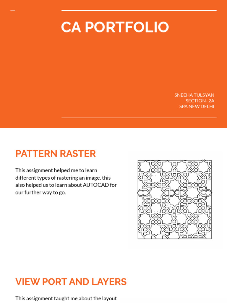 CA Portfolio: Rastering & Design Skills | PDF | Art | Computers