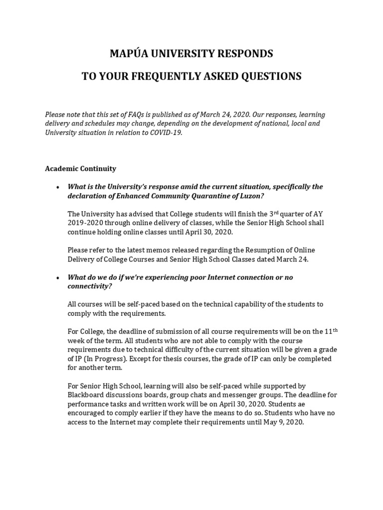 Frequently Asked Questions | PDF