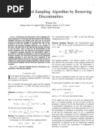 A Regularized Sampling Algorithm by Removing Discontinuities