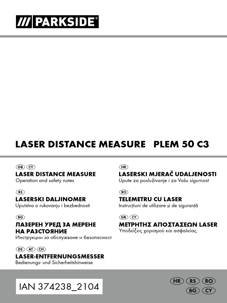 Laserski Mjerač Udaljenosti Lidl | PDF | Area | Triangle
