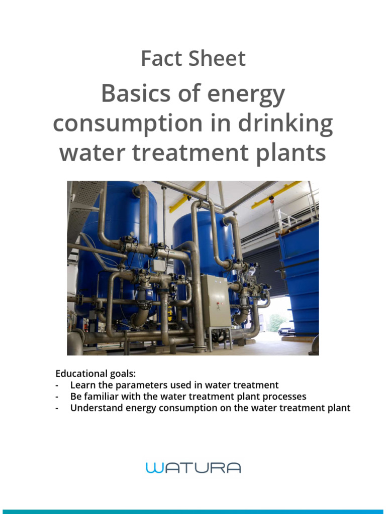 Fact Sheet 1 - Basics of Energy Consumption in Drinking Water Treatment ...