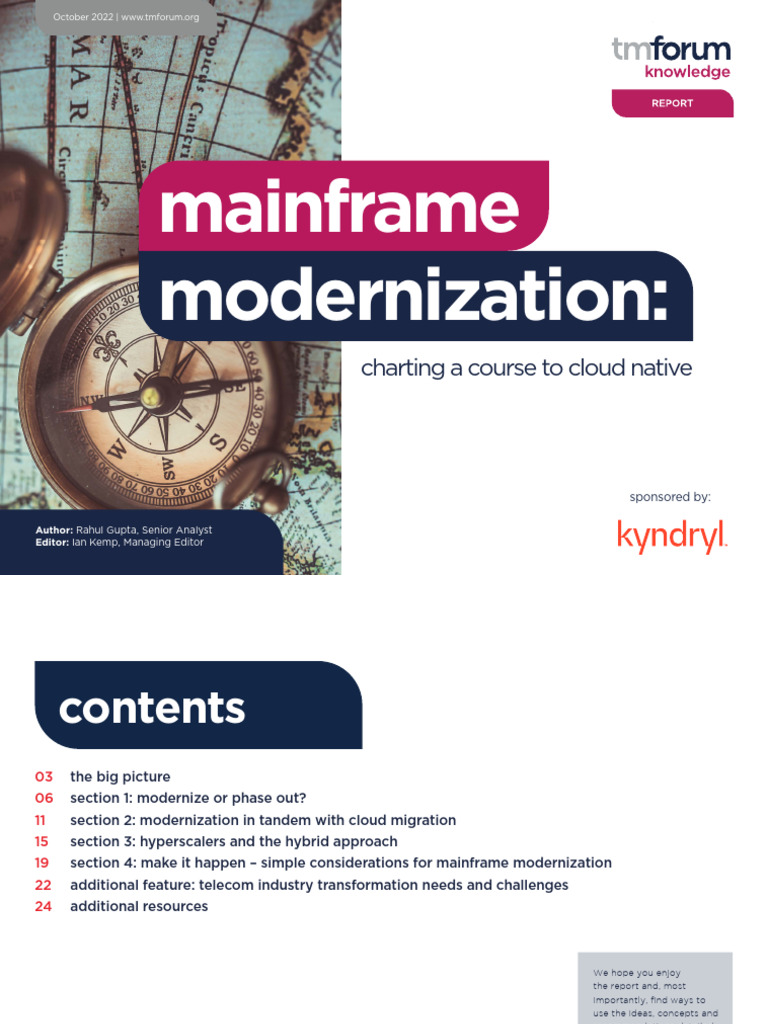 Research report mainframe modernization charting a course to cloud