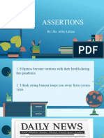 Types of Assertions
