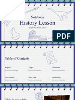 Doodle Style History Lesson Presentation Blue Variant