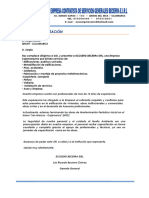 Carta de Presentación