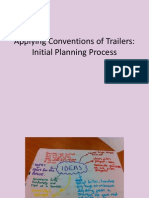 Applying Conventions of Trailers: Initial Planning Process