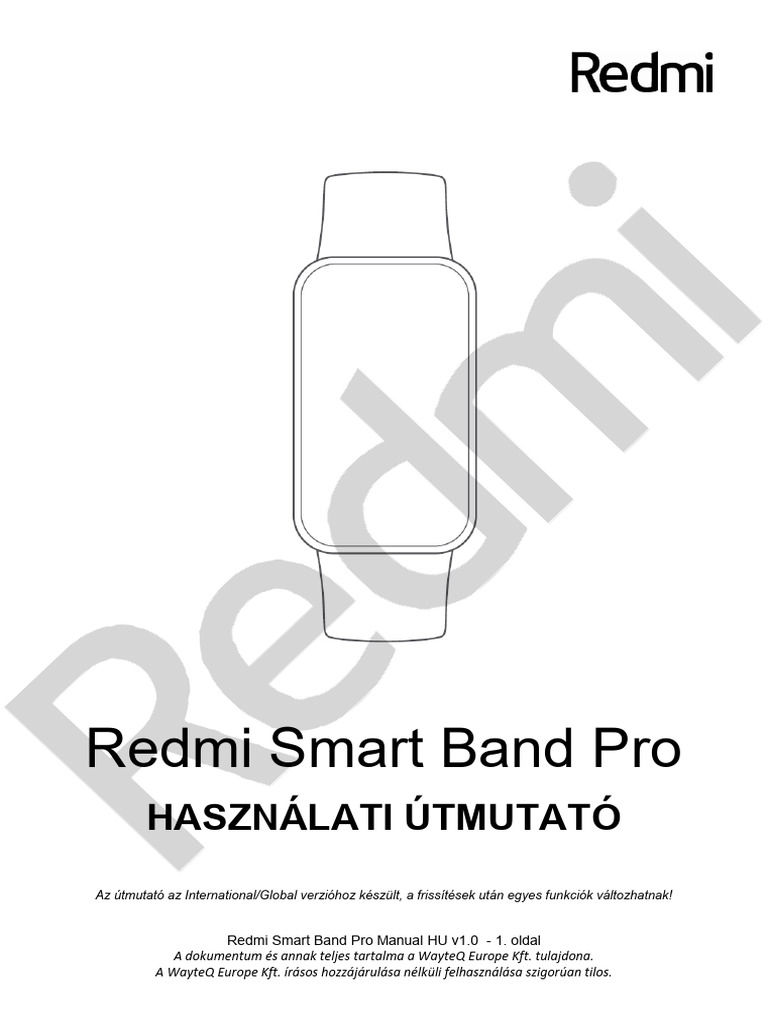 Redmi Smart Band Pro Manual Hu PDF