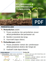 Ringkasan Materi Pertumbuhan & Perkembangan Tumbuhan