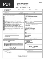 Civil Service Leave Application Form | PDF | Parental Leave | Sick Leave