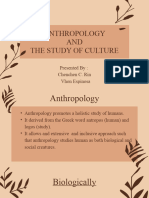 Anthoropology and The Study of Culture