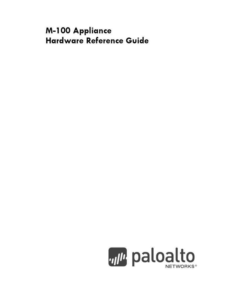 M-100 Appliance Hardware Guide | PDF