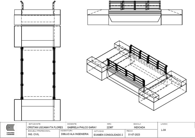 Examen Consolidado Dibujo Ingeniería | PDF