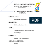 Características y Clasificación de La Metodología