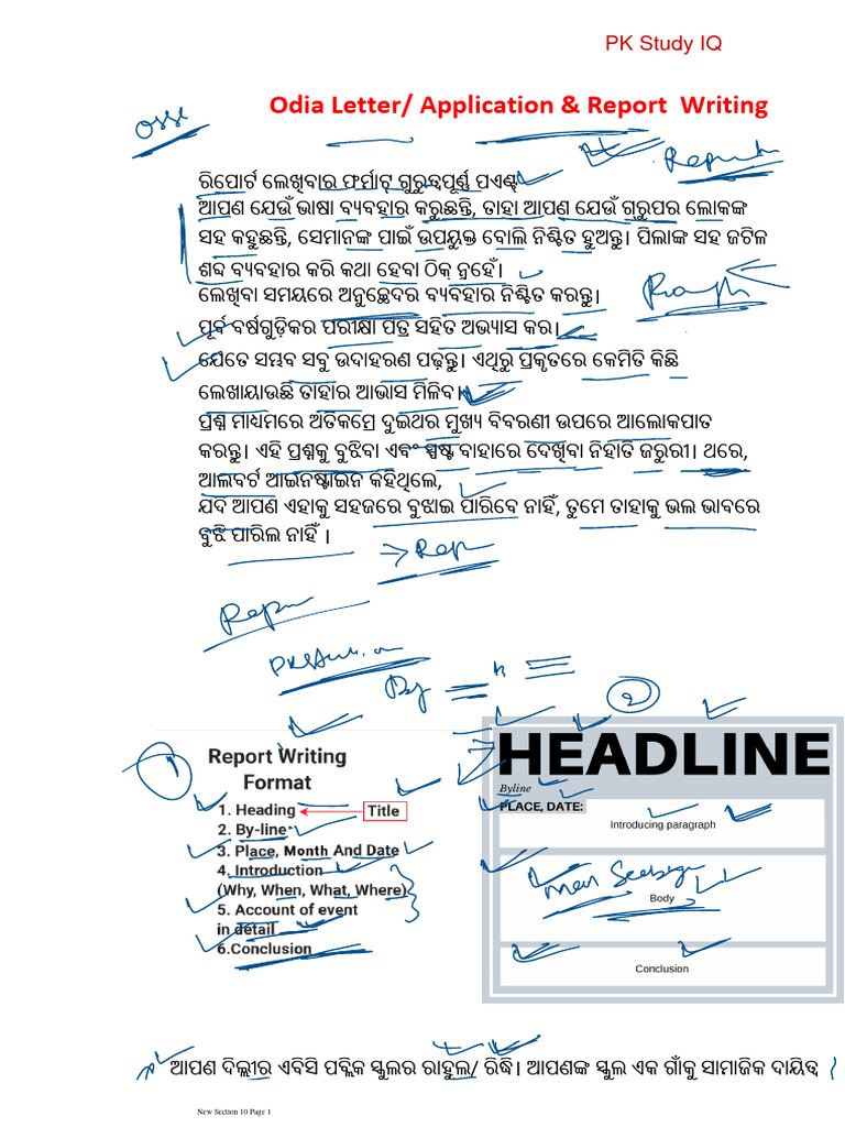 Odia Letter and Application Guide | PDF