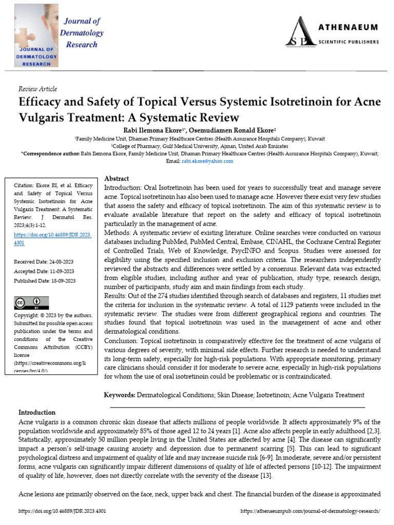 Image Result For Isotretinoin Systemic S