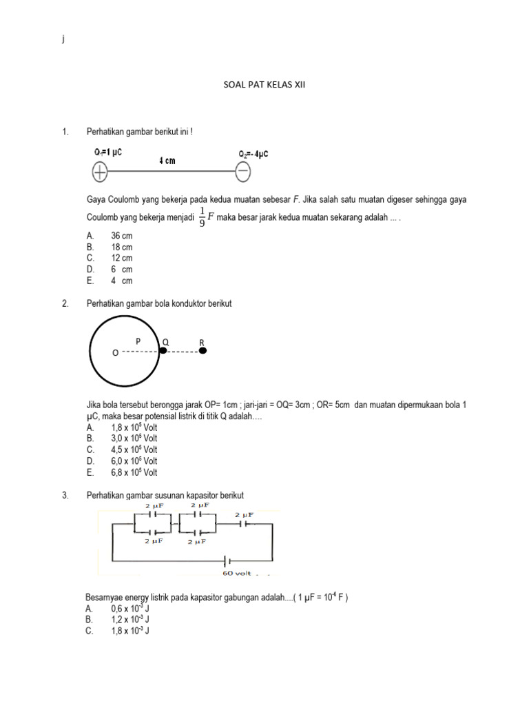 Soal Pat Kelas Xii 2020 | PDF