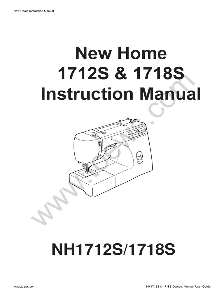 Janome Sewing Machine RE1712 PDF Sewing Machine Seam (Sewing)
