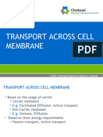 Transport Across Cell Memberane