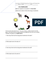 Trophic Levels session handout