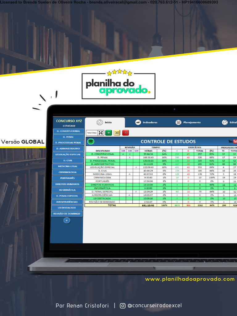 Manual+ +PlanilhadoAprovado | PDF | YouTube | Informática